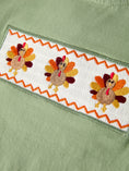Load image into Gallery viewer, Fall Thanksgiving Chicken Smock Embroidered Green Plaid Boys 'Set
