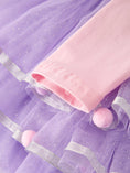 Load image into Gallery viewer, Autumn Thanksgiving Tulle Pink Purple Girls Long Sleeve Dress
