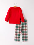 Load image into Gallery viewer, Christmas Plaid Smocking Embroidered Boys Set
