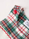 Load image into Gallery viewer, Christmas Jonjon Plaid Smocking Embroidered Boys Romper
