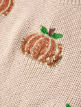 Load image into Gallery viewer, Thanksgiving Pumpkin Sequin Sweater – Beige, Perfect for Fall
