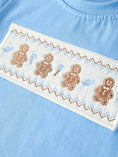 Load image into Gallery viewer, Christmas Vintage-Style Embroidered Gingerbread Plaid Boys Set
