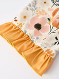 Load image into Gallery viewer, Fall Floral Print Girls Pajamas Set with Ruffle Details
