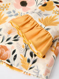 Load image into Gallery viewer, Fall Floral Print Girls Pajamas Set with Ruffle Details

