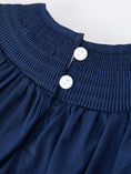 Load image into Gallery viewer, Navy Blue Nativity Smocking Embroidered Baby Girls Christmas Romper
