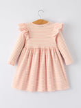 Load image into Gallery viewer, Christmas Tree Smocked Embroidery Stripe Baby Girls Dress
