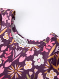 Load image into Gallery viewer, Retro Floral Print Short Sleeve  Girls Dress  with Pockets
