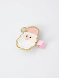 Load image into Gallery viewer, Christmas Pink Santa Girls 2-inch Hair Clip– Pink Girls' Hair Accessory
