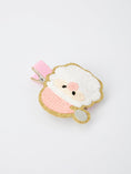 Load image into Gallery viewer, Christmas Pink Santa Girls 2-inch Hair Clip– Pink Girls' Hair Accessory
