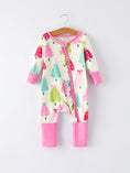 Load image into Gallery viewer, Christmas tree Baby Girls Romper with Long Sleeves
