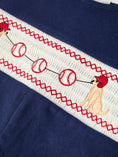 Load image into Gallery viewer, Baby Boys Romper – Dog Baseball Smocking Embroidery Outfit
