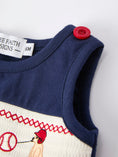 Load image into Gallery viewer, Baby Girls Bloomers Romper Set – Dog Baseball Smocking Embroidery Outfit
