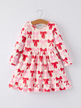 Load image into Gallery viewer, Valentine's Day Three-Piece Solid Red, Pink, Striped Dress
