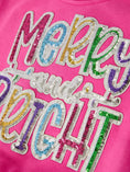 Load image into Gallery viewer, Toddler Girls Christmas Outfit – Pink Merry Bright Top and Bell Pants
