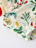 Load image into Gallery viewer, Baby Girls Christmas Romper – Holiday Bow Long Sleeve Outfit
