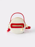 Load image into Gallery viewer, Kids Baseball Themed Crossbody Bag with Red Handle

