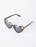 Load image into Gallery viewer, Baseball Theme Rhinestone Heart Girls Sunglasses
