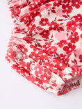Load image into Gallery viewer, Valentine's Day "BE ❤ MINE" Embroidered Floral Girls' Romper
