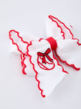 Load image into Gallery viewer, Festive Baseball Embroidered Girls Hairpin 4 Inches
