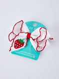 Load image into Gallery viewer, Strawberry Embroidered Girls Hairpin 4 Inches
