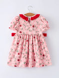 Load image into Gallery viewer, Spring Ladybug Smocked Embroidered Girls Dress
