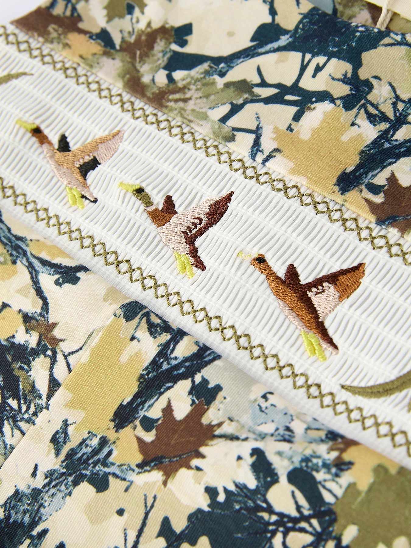 PREORDER  Camo Duck Smocking Embroidery Baby Boy Romper