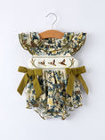 Load image into Gallery viewer, PREORDER Duck Smocking Embroidery Baby Girls Camouflage Romper
