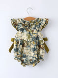 Load image into Gallery viewer, Duck Smocking Embroidery Baby Girls Camouflage Romper
