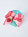Load image into Gallery viewer, Strawberry Embroidered Girls Hairpin 4 Inches
