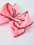 Load image into Gallery viewer, Strawberry Embroidered Girls Hairpin 4 Inches
