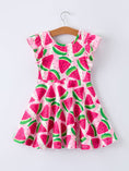 Load image into Gallery viewer, Summer Watermelon Pattern Girls Dress

