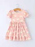 Load image into Gallery viewer, Farm Spring Chicken Print Girls Ruffle Dress
