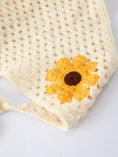 Load image into Gallery viewer, Summer Crochet Sunflower Girl Dress with Headscarf
