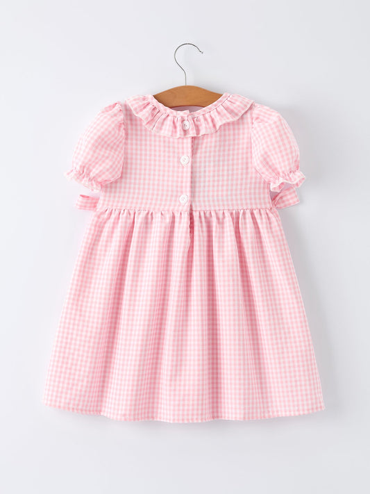 PREORDER Girls Summer Crocodile Embroidered Smocked Dress