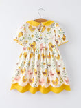 Load image into Gallery viewer, Spring Chick Scallop Short-Sleeve Girl Dress
