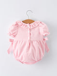 Load image into Gallery viewer, PREORDER Baby Girls Summer Crocodile Embroidered Smocked Romper
