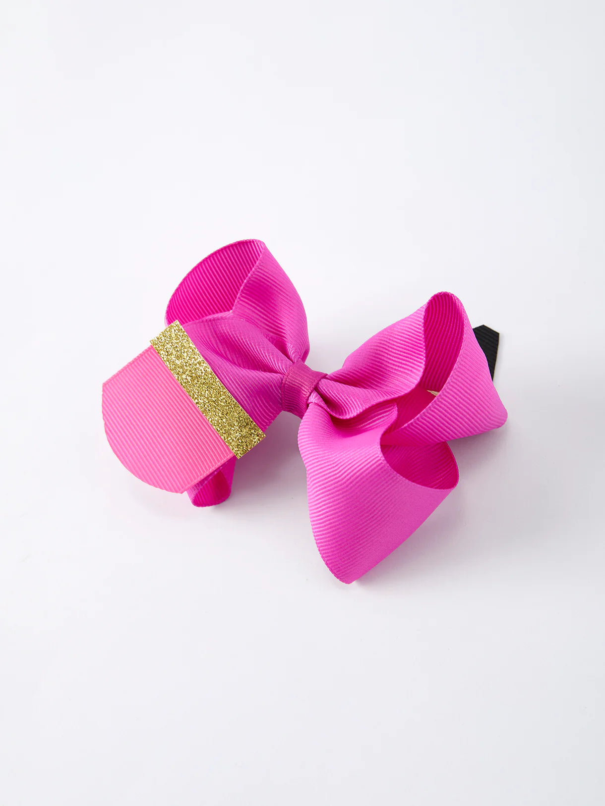 Back-to-school Pencil Bow Girls Hair Clips - Rose Red