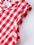 Load image into Gallery viewer, Summer Plaid Smocked Ruffle Boys Romper Sibling Outfits
