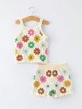 Load image into Gallery viewer, Summer Crochet Floral Girl Set
