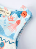 Load image into Gallery viewer, Marine Animal Smocking Embroidered Baby Boys' Romper
