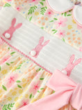 Load image into Gallery viewer, Easter Bunny Embroidery Smocking Cute Baby Girls Dress
