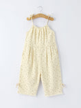 Load image into Gallery viewer, Floral Baby Girl Sleeveless Jumpsuit with Pockets
