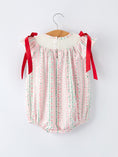 Load image into Gallery viewer, Pink Spring Floral Smocked Baby Girl Romper
