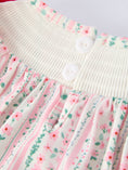 Load image into Gallery viewer, Pink Spring Floral Smocked Baby Girl Romper

