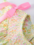 Load image into Gallery viewer, Spring Floral Smocked Girl Dress - PREORDER

