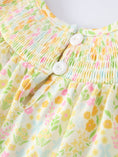 Load image into Gallery viewer, Spring Floral Smocked Girl Dress - PREORDER
