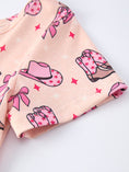 Load image into Gallery viewer, Western Print Girl Short Sleeve Dress
