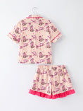 Load image into Gallery viewer, Mommy & Me Western Print Ruffle Pajama Set
