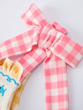 Load image into Gallery viewer, Fish Embroidery Smocking Plaid Girls' Dress
