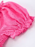 Load image into Gallery viewer, Spring Hot Pink Short-sleeved Girls Jumpsuit
